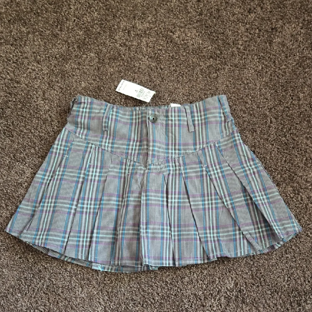 NEW The Children's Place Gray Purple Paid Skort 8